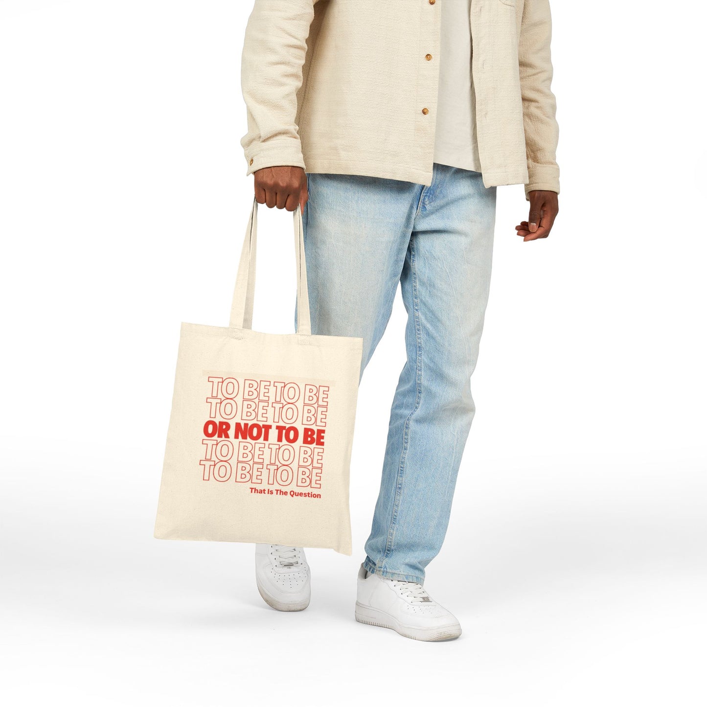 "To Be or Not To Be" Canvas Tote Bag